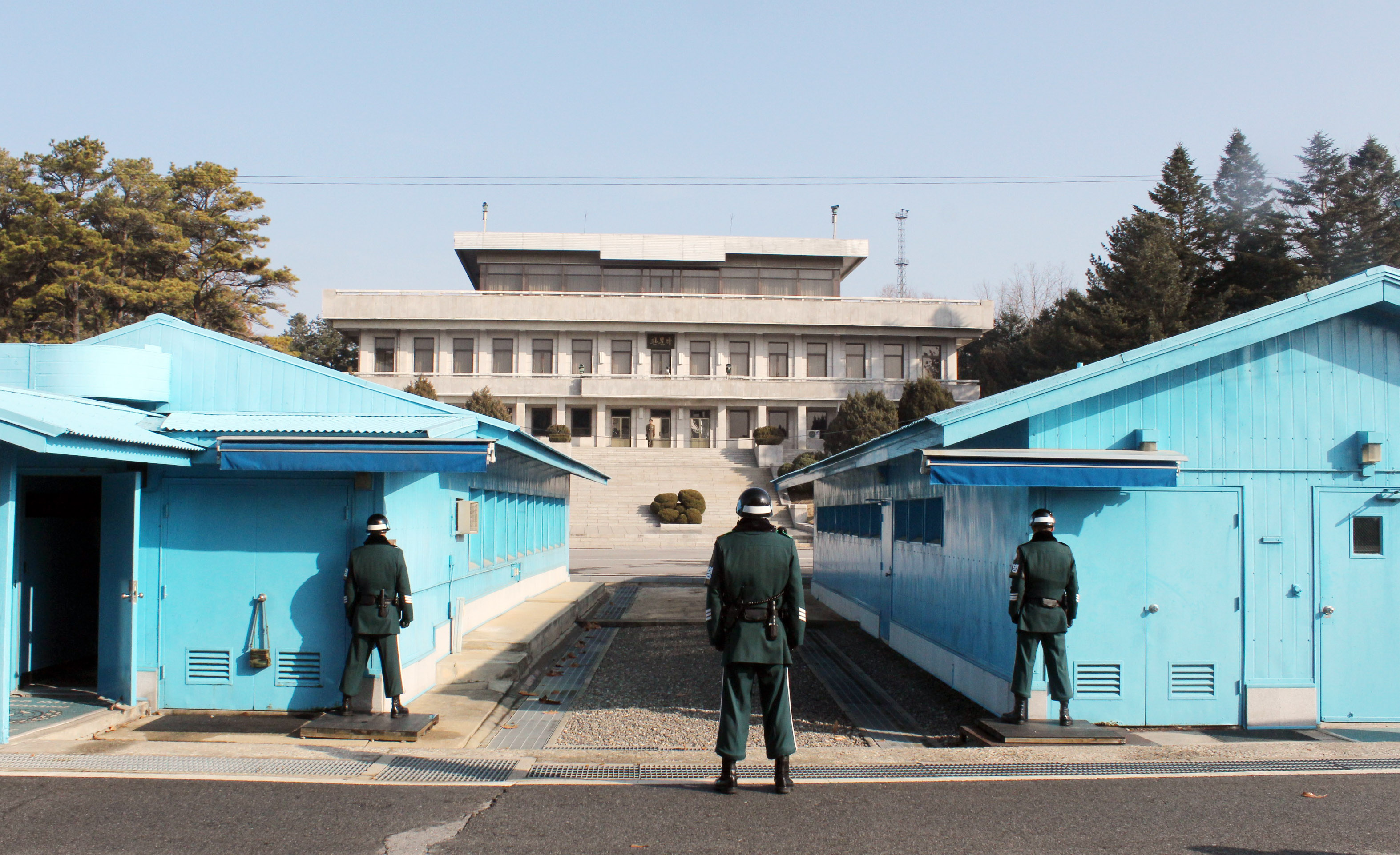 ▲가까이에 북한 판문각이 자리한 판문점 공동경비구역(JSA)의 모습. ⓒ크투 DB