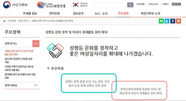 여서가족부 성평등