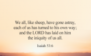 [Bread of Life] Issiah 53:6