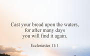 [Bread of Life] Ecclesiastes 11:1