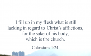 [Bread of Life] Colossians 1:24