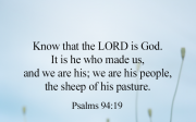 [Bread of Life] Psalms 100:3