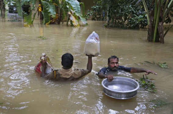 인도 케랄라 홍수