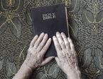 grandmother grandfather old bible adult