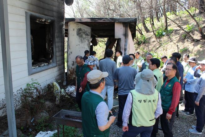 고성 산불 사태 원암감리교회