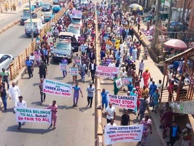 나이지리아 기독교인 시위, 