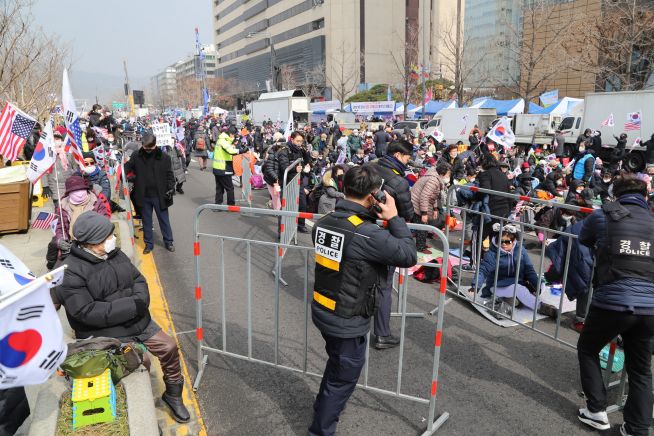 [포토] 광화문집회 ‘코로나’로 집회면적 확장 요청…경찰 즉시 수락 