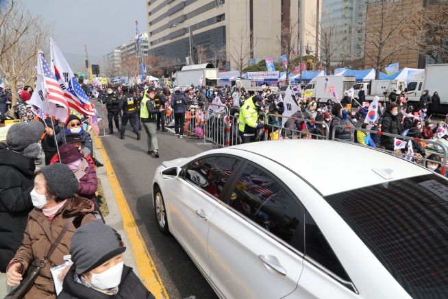 [포토] 광화문집회 ‘코로나’로 집회면적 확장 요청…경찰 즉시 수락 