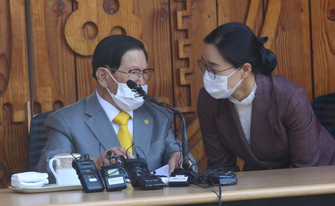 신천지 교주 이만희 기자회견 