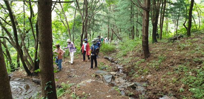 두레수도원 금식수련 중 산행