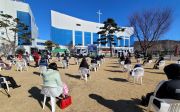 부산 세계로교회(담임 손현보 목사) 잔디밭 예배 