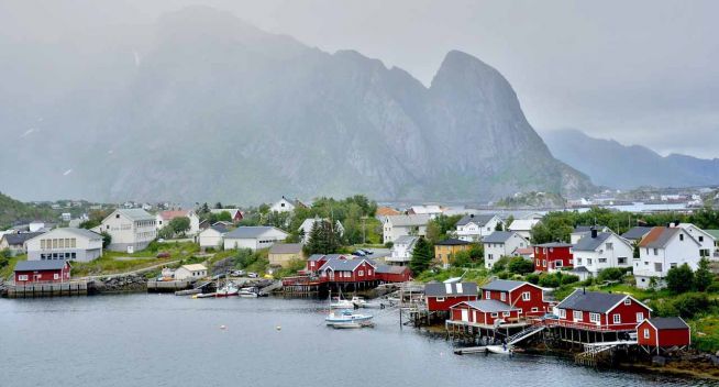 Lofoten 노르웨이 어촌 북유럽 마을