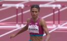 도쿄올림픽 400m 여자 허들 경기에서 우승한 시드니 맥퍼플린. 