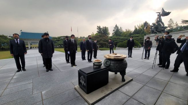 김경재 국민혁명당 대선후보 국립서울현충원, 양화진외국인선교사묘원 참배