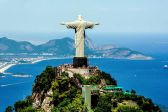 브라질 리오 풍경 구아나바라 도시 예수상 기독교 가톨릭 풍경