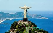 브라질 리오 풍경 구아나바라 도시 예수상 기독교 가톨릭 풍경