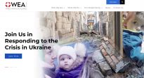세계복음연맹(WEA)이 공식 홈페이지에 개설한 우크라이나 난민을 위한 모금 페이지.  