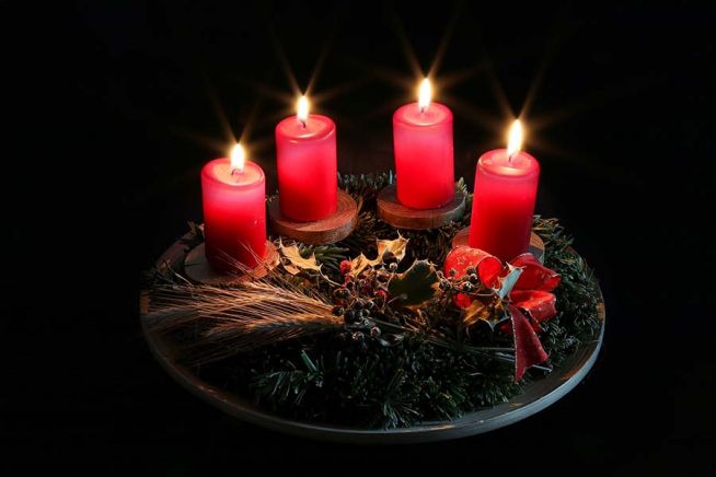 대림절 대강절 양초 화환 advent wreath 성탄 크리스마스 장식 촛불