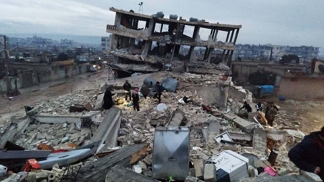 ▲튀르키예와 시리아 지역에 발생한 대지진으로 파괴된 도시들. ⓒ월드비전