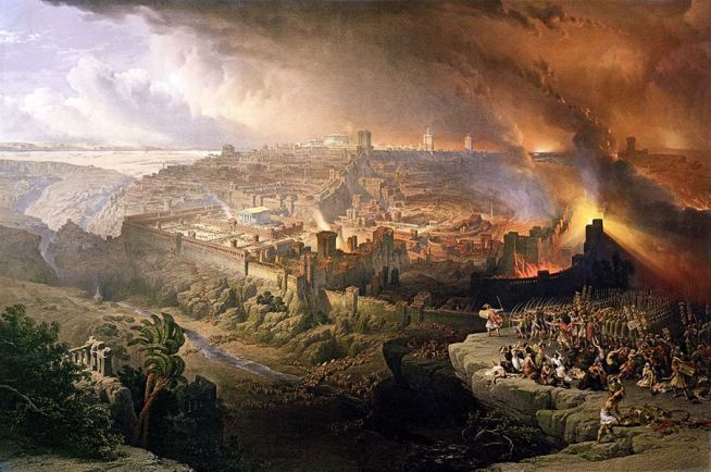 데이비드 로버츠 David Roberts 티투스 예루살렘 포위 파괴 함락 성벽 로마 제국 유대 전쟁사 요세푸스 이스라엘