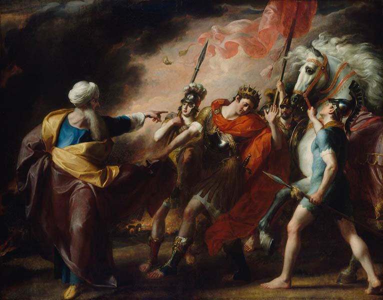 ▲미국 화가 존 싱글턴 코플리(John Singleton Copley, 1738-1815)의 &lsquo;사울을 책망하는 사무엘(Saul Reproved by Samuel, 1798)&rsquo;.