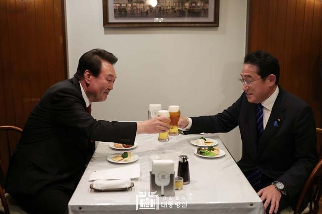 윤석열 기시다 한국 일본 대통령 총리