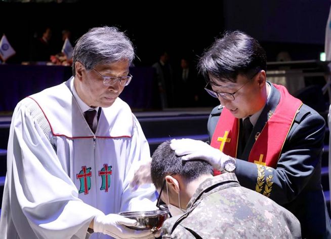 연무대교회 진중세례 군 선교 육군훈련소