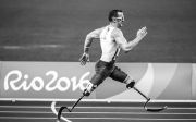 리우 올림픽 장애인 경쟁 육상 달리기 푯대 목적 승리 감동