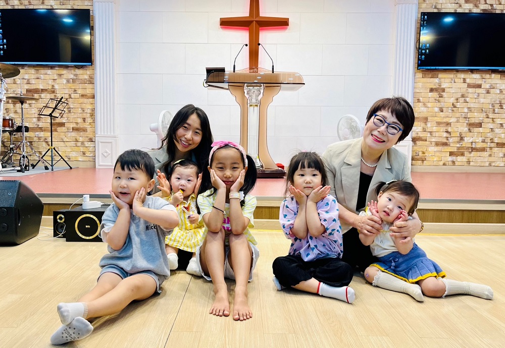 ▲양무리순복음교회 주일학교 유치부. ⓒ양무리순복음교회 제공