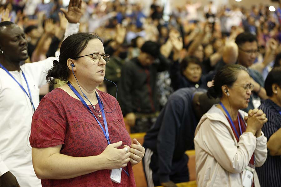 ▲외국인 성도들도 북한을 위해 기도했다. ⓒ에스더기도운동