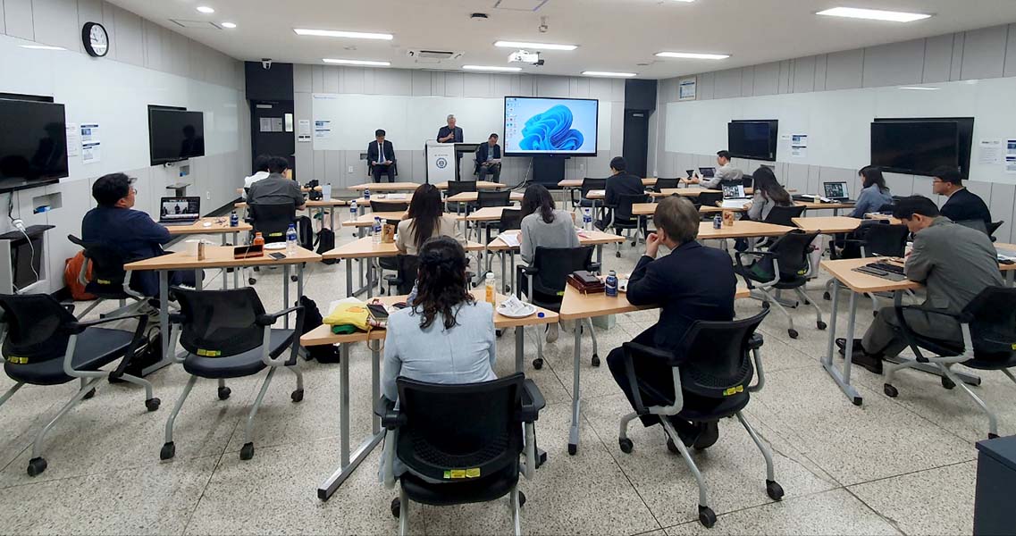 ▲학회가 온라인으로 진행되고 있다. ⓒ교육학회