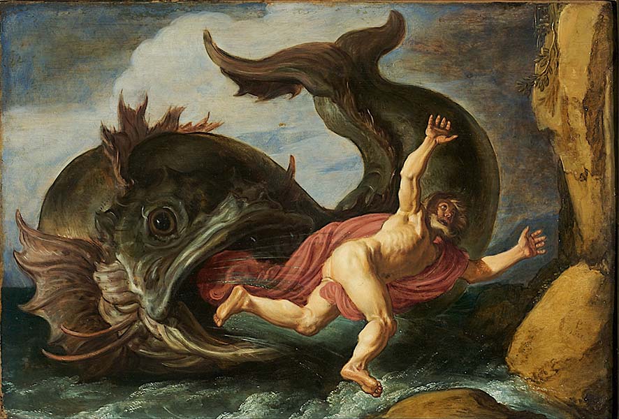 ▲17세기 네덜란드 화가 라스트만(Pieter Lastman, 1583-1633)의 &lsquo;요나와 고래(Jonah and the Whale, 1621)&rsquo;.