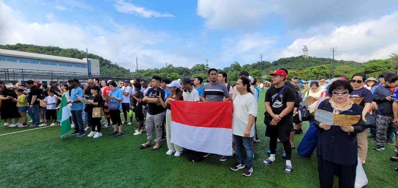 ▲9월 14일 신안산대학교 대운동장에서 진행된 2024 안산시 다문화 가을운동회. ⓒAM