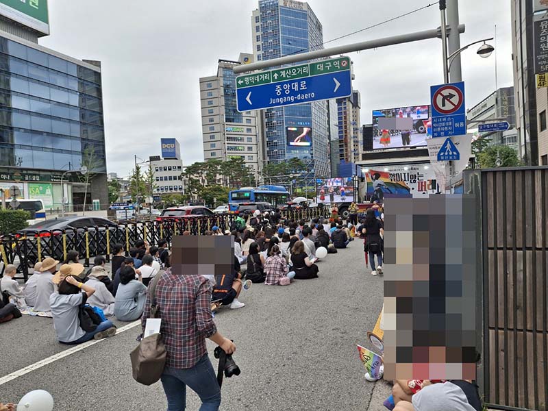 ▲제보자는 &ldquo;현장 참석자를 세어보니, 정확히 87명이었다&rdquo;고 밝혔다. ⓒ독자 제공