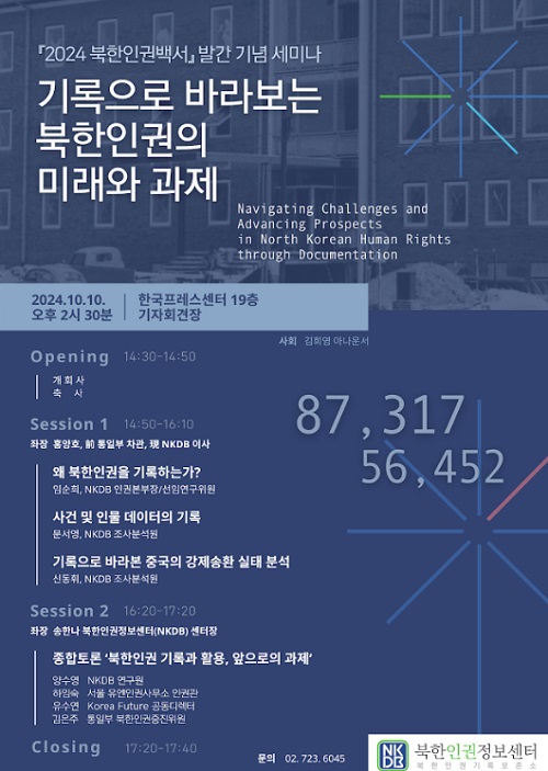 ▲「2024 북한인권백서」 발간 기념 세미나.