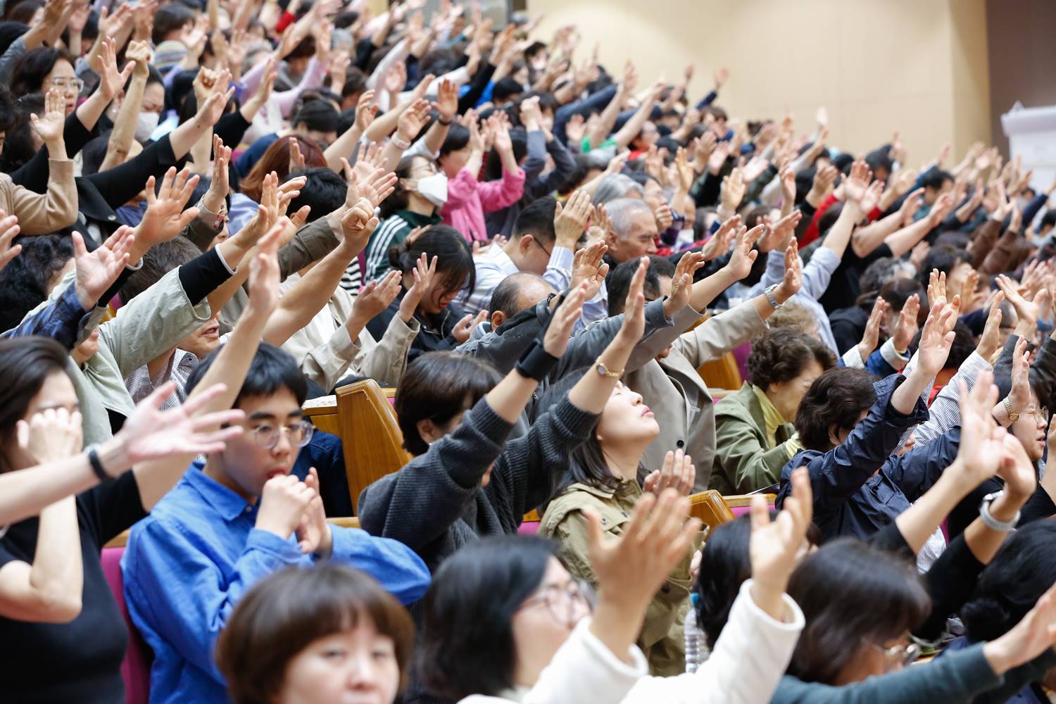 ▲연합 금식기도성회 첫날 현장. ⓒ주최측 제공