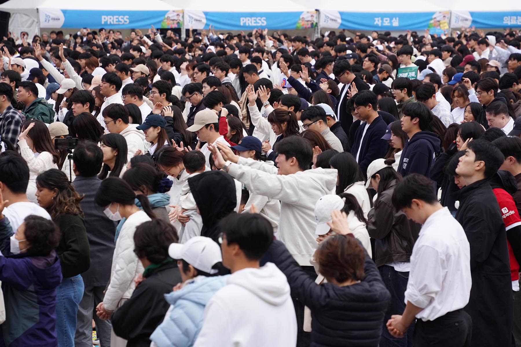 ▲10.27 한국교회 200만 연합예배 및 큰 기도회. ⓒ송경호 기자