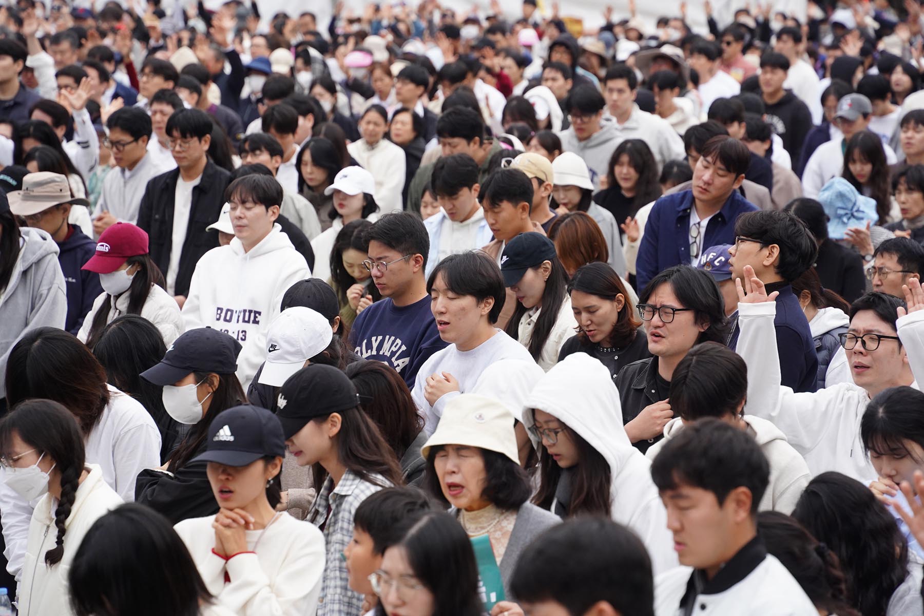 ▲10.27 한국교회 200만 연합예배 및 큰 기도회. ⓒ송경호 기자