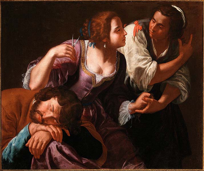 ▲이탈리아 화가 아르테미시아 젠틸레스키(Artemisia Gentileschi, 1593-1653)의 &lsquo;삼손과 들릴라(Samson and Delilah)&rsquo;.