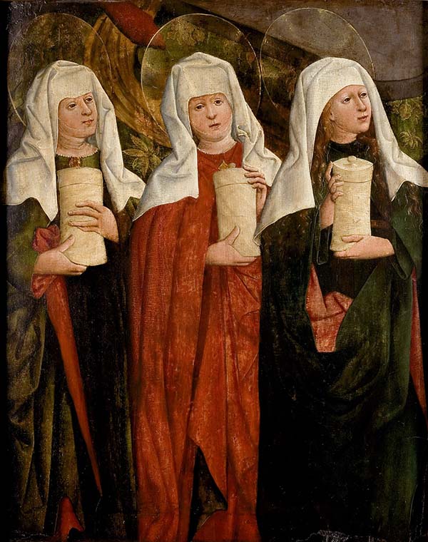 ▲폴란드 화가 니콜라우스 하버슈라크(Nicolaus Haberschrack, 1454&ndash;1484)의 &lsquo;무덤에 있는 세 명의 마리아(Three Marys at the Tomb)&rsquo;.