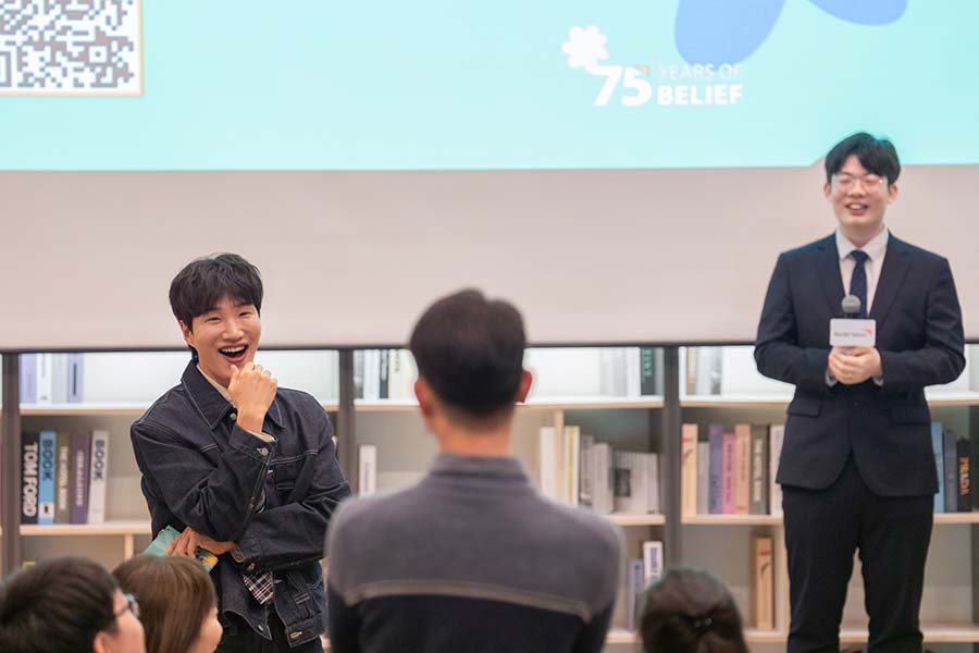 ▲사회자 김기리 씨 모습. ⓒ월드비전