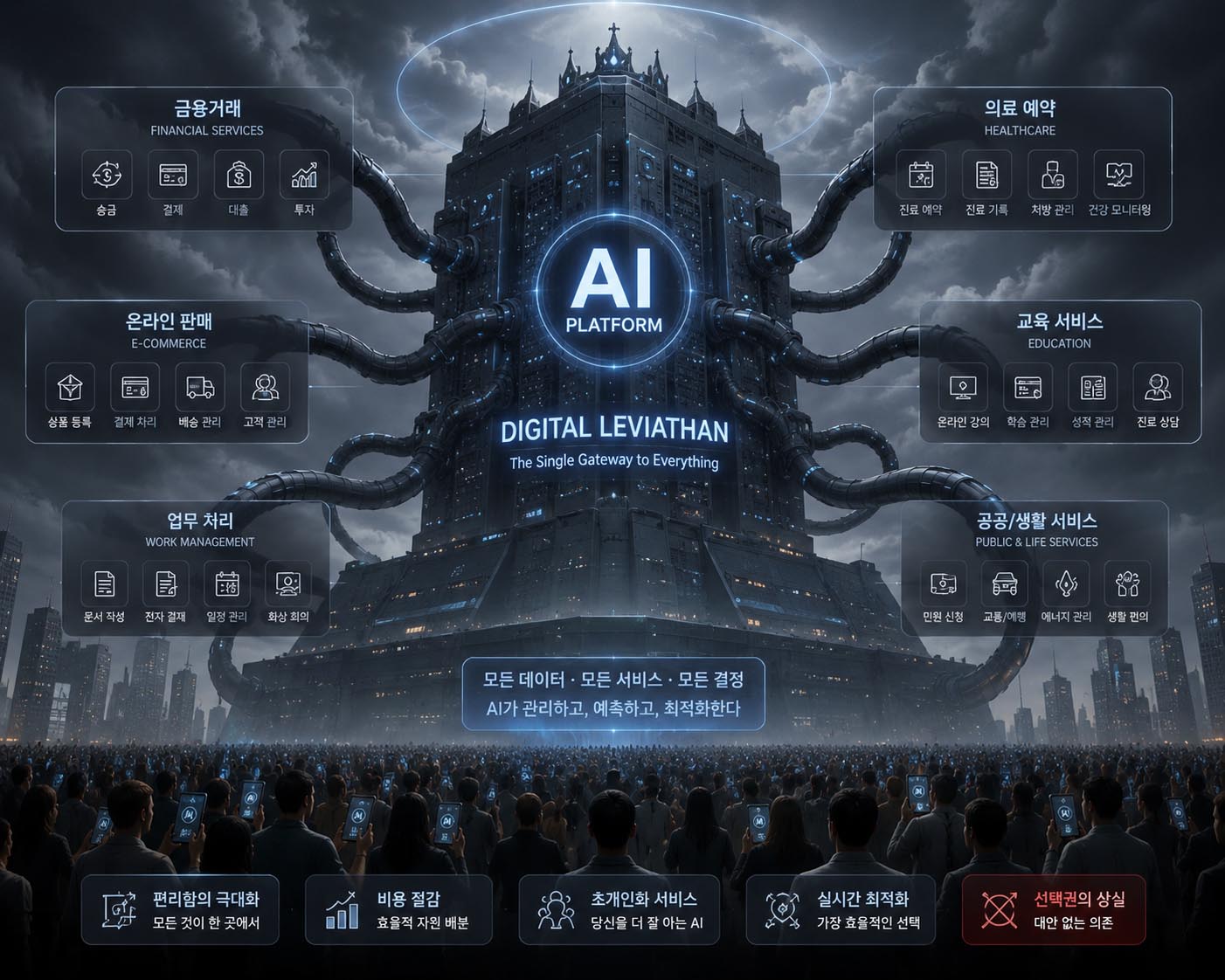AI 특정 플랫폼이 생활 모든 분야를 장악해 버린다면 : 오피니언